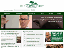 Tablet Screenshot of oldwestbury.edu